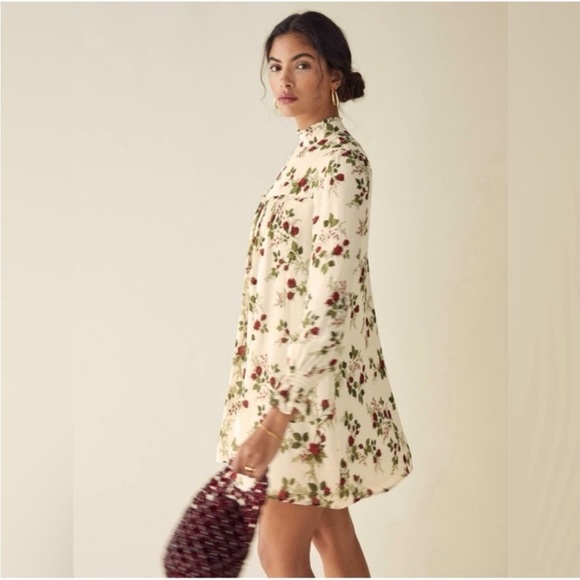 Reformation Jourdan Dress Regency Floral Print Size XL NEW - Picture 3 of 16